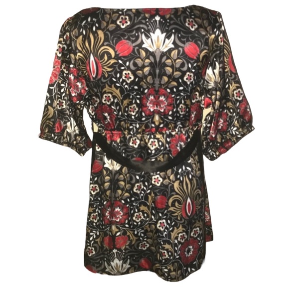 W Wrapper Silk Feel Top 2731 - Picture 2 of 5